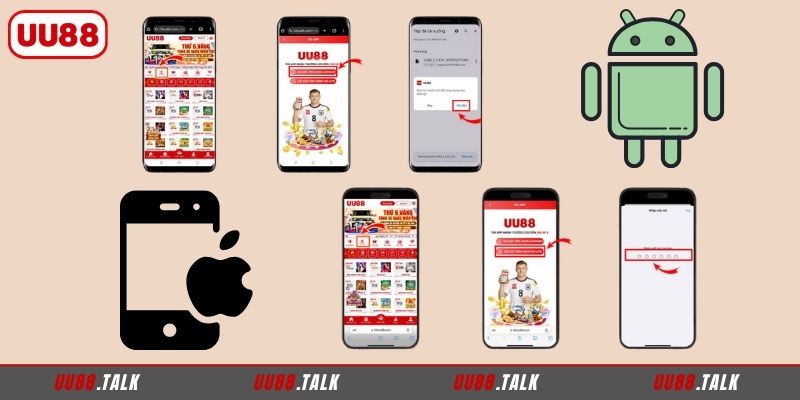 Cách tải app UU88 chuẩn xác dành cho Android và iOS