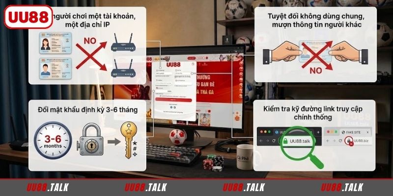 Những lưu ý an toàn cần biết trong quá trình đăng ký UU88