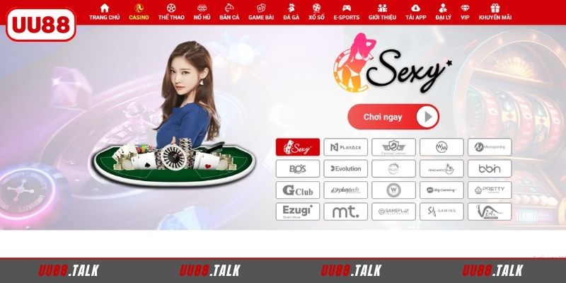 Sơ lược về sảnh Casino UU88