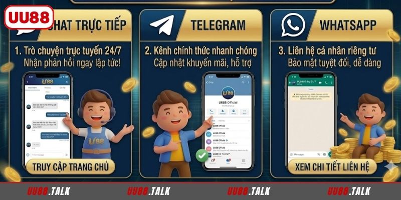 Tìm hiểu phương thức liên hệ UU88 hiện nay