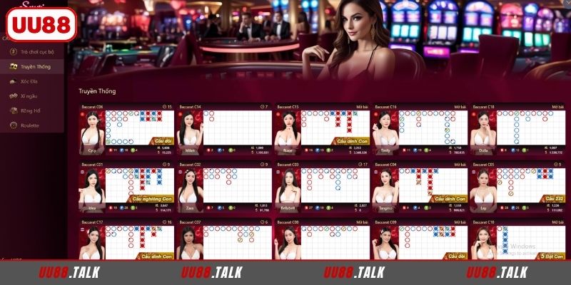 Top game Casino đặc sắc tại UU88 không thể bỏ qua